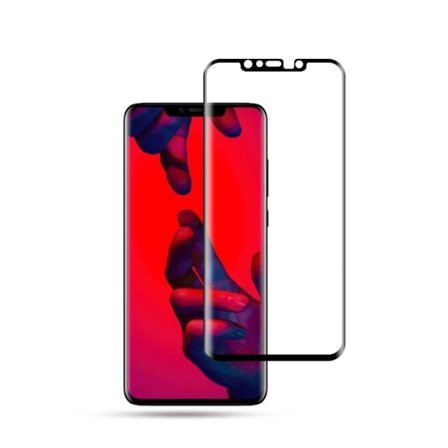 MOCOLO heltäckande skärmskydd i härdat glas för Huawei Mate 20 Pro - Svart