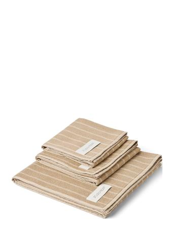 Una Towel Home Textiles Bathroom Textiles Towels & Bath Towels Face Towels Beige STUDIO FEDER