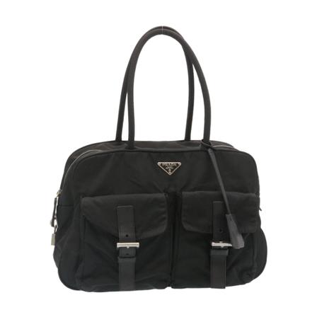 Prada Vintage Pre-hourd the road svart, Dam Vintage Väskor, Dam, Storlek: ONE SIZE