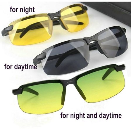 Hd nattkörningsglasögon gula linser Anti Glare Vision Tinted Unisex