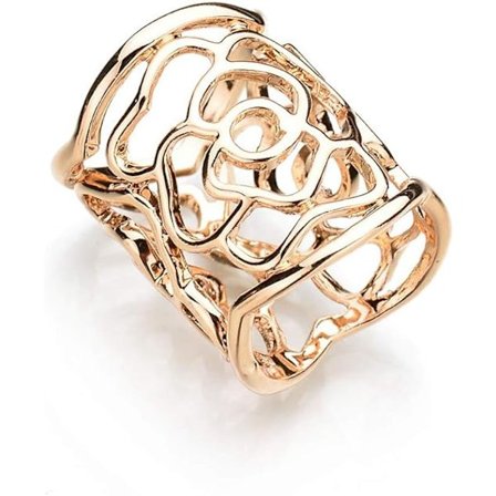 1 stk skjerfring, hullet ut rose skjerfring brosje bryllup chic