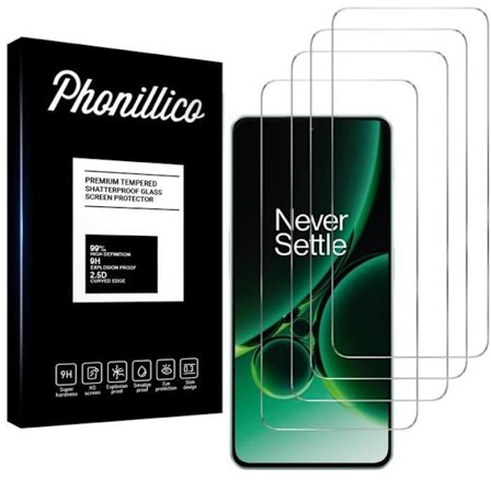 Film til beskyttelse af skærm - Phonillico - OnePlus Nord 3 5G - Pakke med 4 - Kradsesikker - Transparent