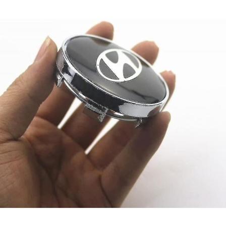 4 stk 60 mm hjulnavdeksler Bilemblem Merke Logo Hjulsenterhette For Solaris Ix35 I20 I30 I40 Hyundai Tucson Creta Santa-liuyue