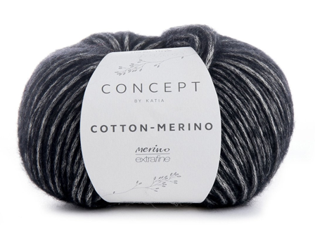 Katia Cotton-Merino Sort 108, 50g