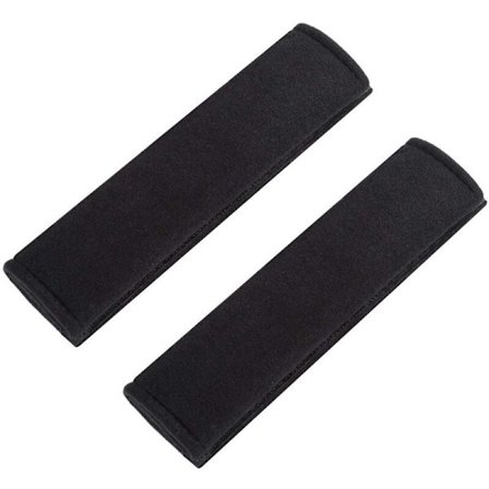 2-pack Säkerhetsbälteskuddar för barn, axelkuddar för säkerhetsbälte, bälteskudde, skyddande kudde & sammetspåse, stor för komfort under körning