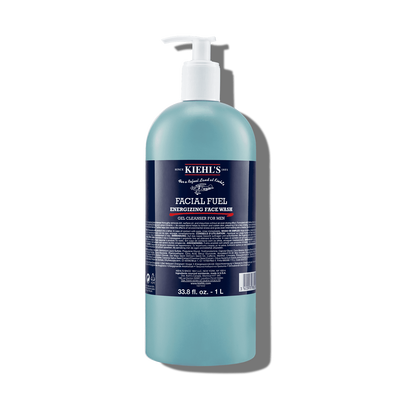 Kiehl's Facial Fuel Energizing Face Wash 1L, Skincare, Ansiktsrens, Renseprodukter, Rens & Vask, hudpleie for menn