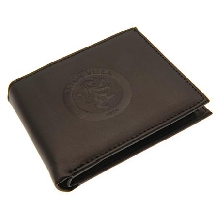 Aston Villa FC Präglad PU-plånbok One Size Svart Black One Size
