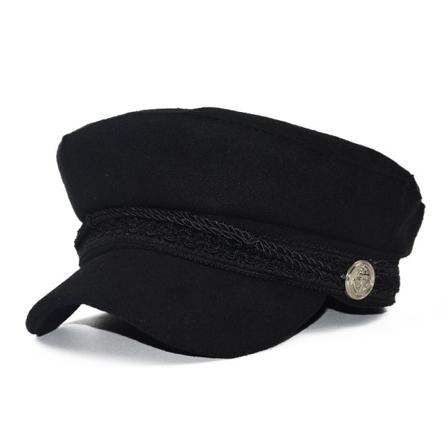 Mote militær oktagon høst vinter vintage patchwork beret dame England