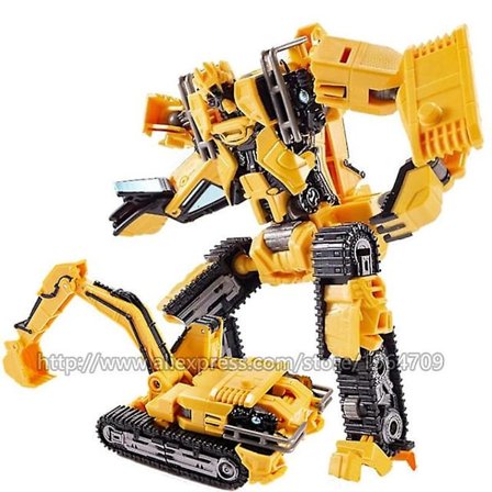 Kul 8 i 1 Oversize Devastator Transformation Toys Boy Anime Hook Action Figures Robot Bil Engineering Vehicle Model Kids (FMY)