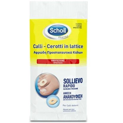Scholl Cerotti Protettivi Lattice Calli Scudo 9 Pezzi