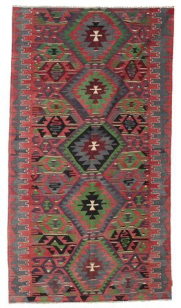 Vintage Tribal Kilim Vintage Tureckie Dywan 177X323 Wełna