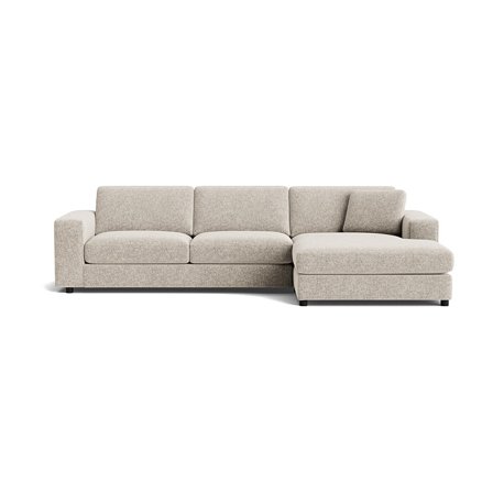 Oasis chaiselong sofa, højrevendt - Genesis Grå/Beige - 294x151x79 - Sofa, chaiselong