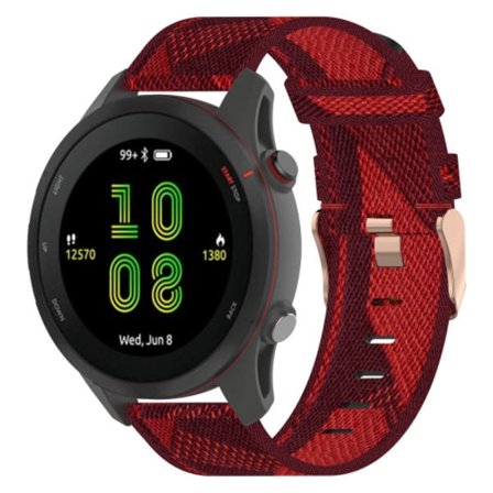För Garmin Vivoactive 4 22mm Nylon Woven Watch Band