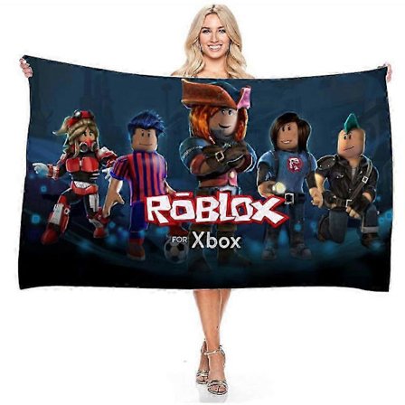 75 x 150 cm Roblox Strandhåndklær Mikrofiber Svømme Badehåndklær Tepper Håndklær