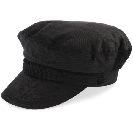 Jaxon & James - Svart vega Keps - Corduroy Fiddler Black Vega Cap @ Hatstore