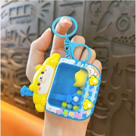 Morsom dyrekloleke, søt tegneserie-ryggsekk, nøkkelringanheng, nøkkelring, moteriktig anti-tapt hengende snor til telefon