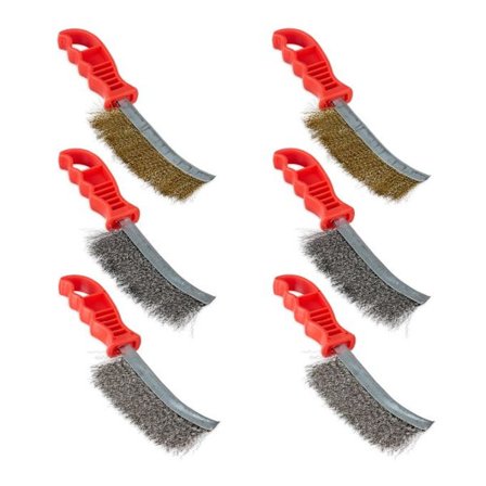 Stålborstsats om 6 st