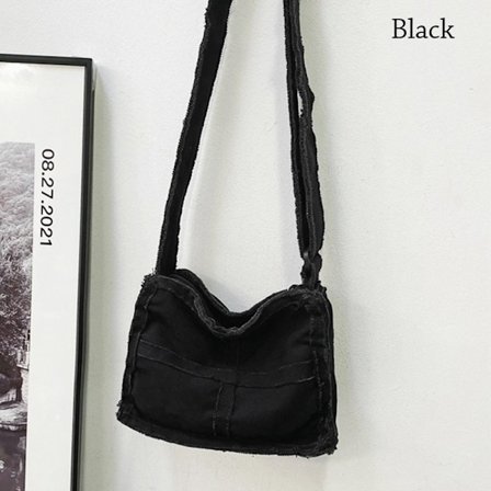 Axelväska Messenger Bag SVART