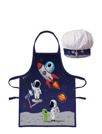 BrandMac | Kids Apron + Hat - Nb 023 Astronaut | ONE SIZE