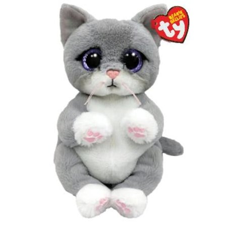 TY Beanie Bellies Morgan Grå Katt vanlig flerfarget
