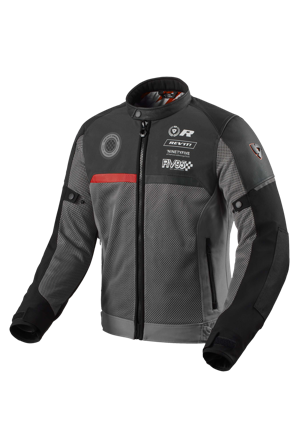 Motorradjacke REV'IT! Swiftblade Schwarz/Rot XL