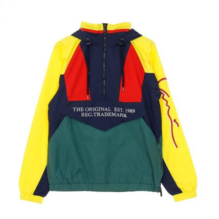 Karl Kani, Windbreaker Block Groen, Heren, Maat:M