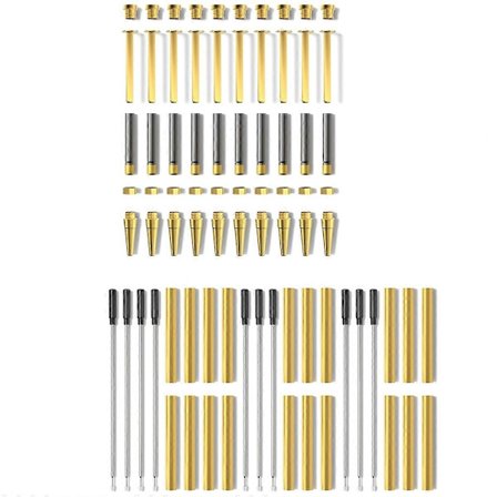 Pen Kits til trædrejning 10-pak med sort blæk penfremstillingssæt