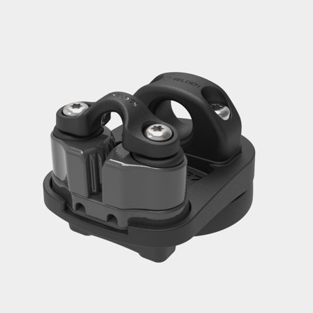 Seldén Eye Swivel with 27 mm Cam Cleat - Max Line ø7 mm, Aluminium Cams, Mk2 (433-631-01)