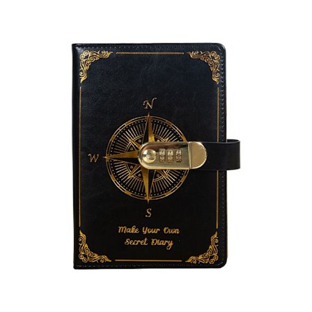 INF Lösenordsanteckningsbok - Låsbar Dagbok för Sekretess