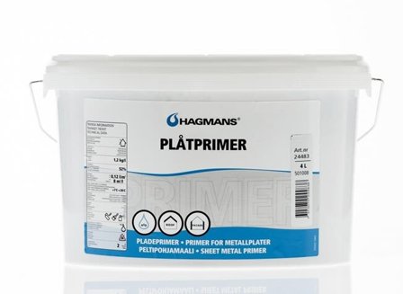 Hagmans HA24483 Plåtprimer 4 l, Färg & tapeter