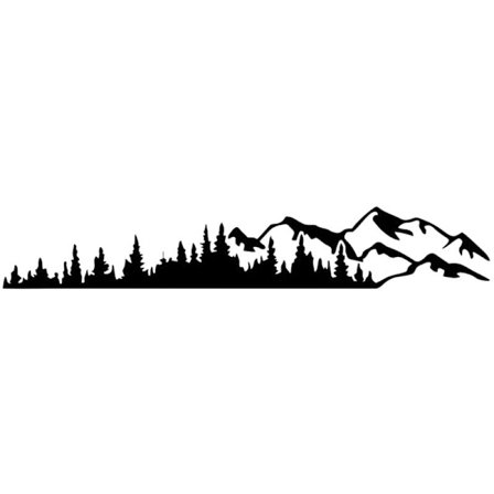 RV Camper Side Body Window Bumper Sticker Stor Fjelltre Dekorasjon for Bil Truck