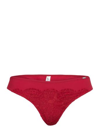 Brief Nora Thong Low Stringtruse Undertøy Rød Lindex