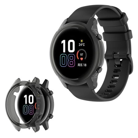 Honor MagicWatch 2 46mm kestävä kotelo - Läpinäkyvä Musta