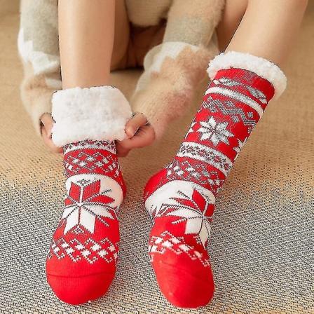 Suloiset Lämpimät Sukat Paksut Plus Puuvilla Talvi Naisten Sukat Joulu Kawaii Sukat Joululahja Koti Lattia Huone Funny Sukka S style 10