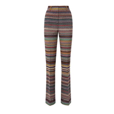 Missoni, Straight Trousers Bruin, Dames, Maat:S