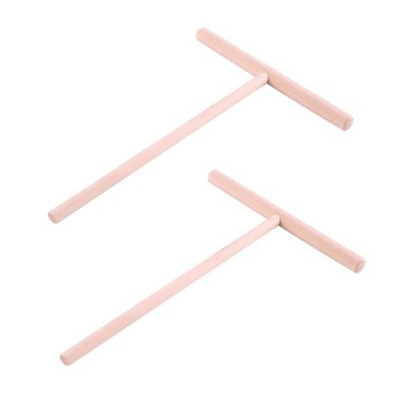 Praktisk T-formet Crepe Maker Pankake Deig Tre Spreder Pinner Hjemmekjøkken Verktøysett DIY Bruk 2 stk