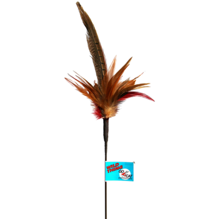 Go Cat - Da Bird Long Wild Thing Cat Toy Cat Rod Mix 100 cm - Katt - Katteleker & viftepinner - Viftepinner & viftestenger - ZOO.no