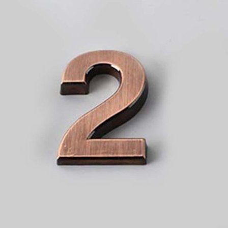 5CM 0-9 Skiltnummerplate Siffer Klistremerke Dør Adresse Hotell Hus Moderne Nummer