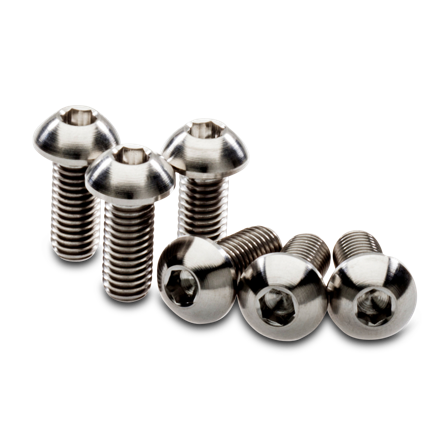 Kit Tornillos CNC Racing Disco de Freno Delantero M8X20 (6 piezas) - Titanio - Aprilia RSV4 Factory 2010-2014