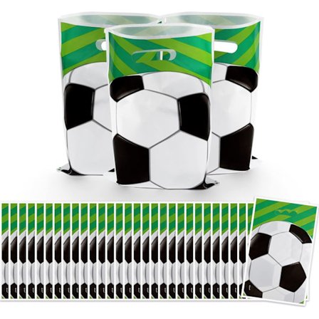 30 fotbollspartypresentpåsar, fotbollsfödelsedagspresentpåsar
