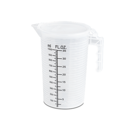 Messbecher mit Deckel – 1000 ml Proworks