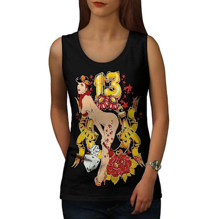 Lucky Number 13 Lady Dam Blacktank Top