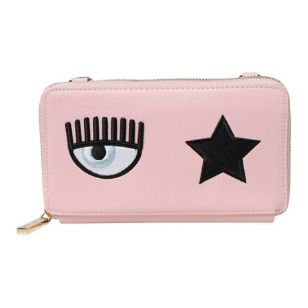 Chiara Ferragni Collection Pung Pink, Dame Punge og Kortholder, Størrelse: ONE Size