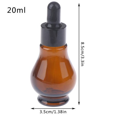 10/20/30 ml Amber Droppeflaske for eterisk olje Parfyme Pipette Gjenfyllbare flasker Tom beholder
