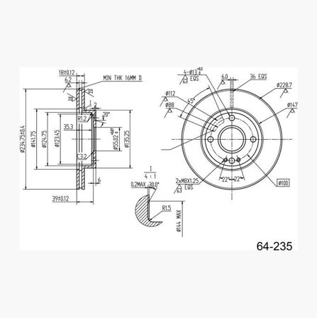 BROMSSKIVA - Biltema
