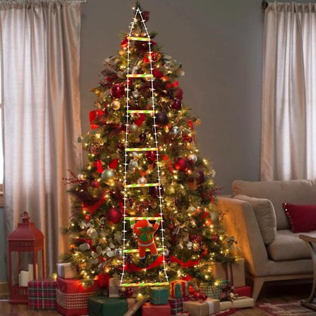 Utomhus Juldekoration Jultomte Stege Ljus Varmvitt Inomhus Och Utomhus Användning För Fönster Trädgård Vägg Träd Dekoration 170 Cm