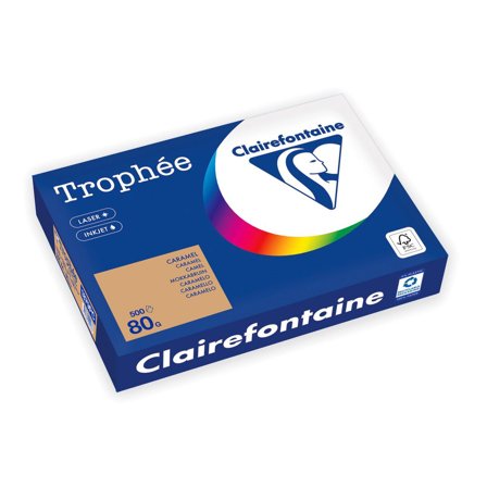 CLAIREFONTAINE Kopieringspapper Trophée 80g ohålat karamell 500/fp - Lyreco - Kontorspapper - Specialpapper - Färgat - A4