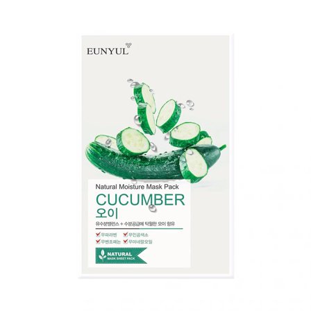EUNYUL Viso Natural Moisture Mask Pack-Cucumber 22ml - Maschera Idratante