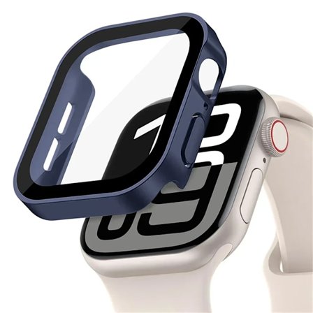 Skal kompatibelt med Apple Watch 10 Fodral 46mm 42mm 45mm 41-44-40mm Härdat Glas Skärmskydd Serie 7 8 9 SE 5 Apple Watch Tillbehör