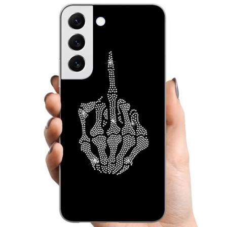 Samsung Galaxy S22 5G TPU Mobilcover Fuck dig Bling